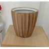 GW-05 Polo Rose 9" Flower Pot (Hand Made) Wooden